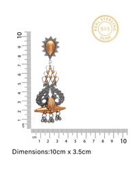 Peacock Ghungroo Earrings view 4