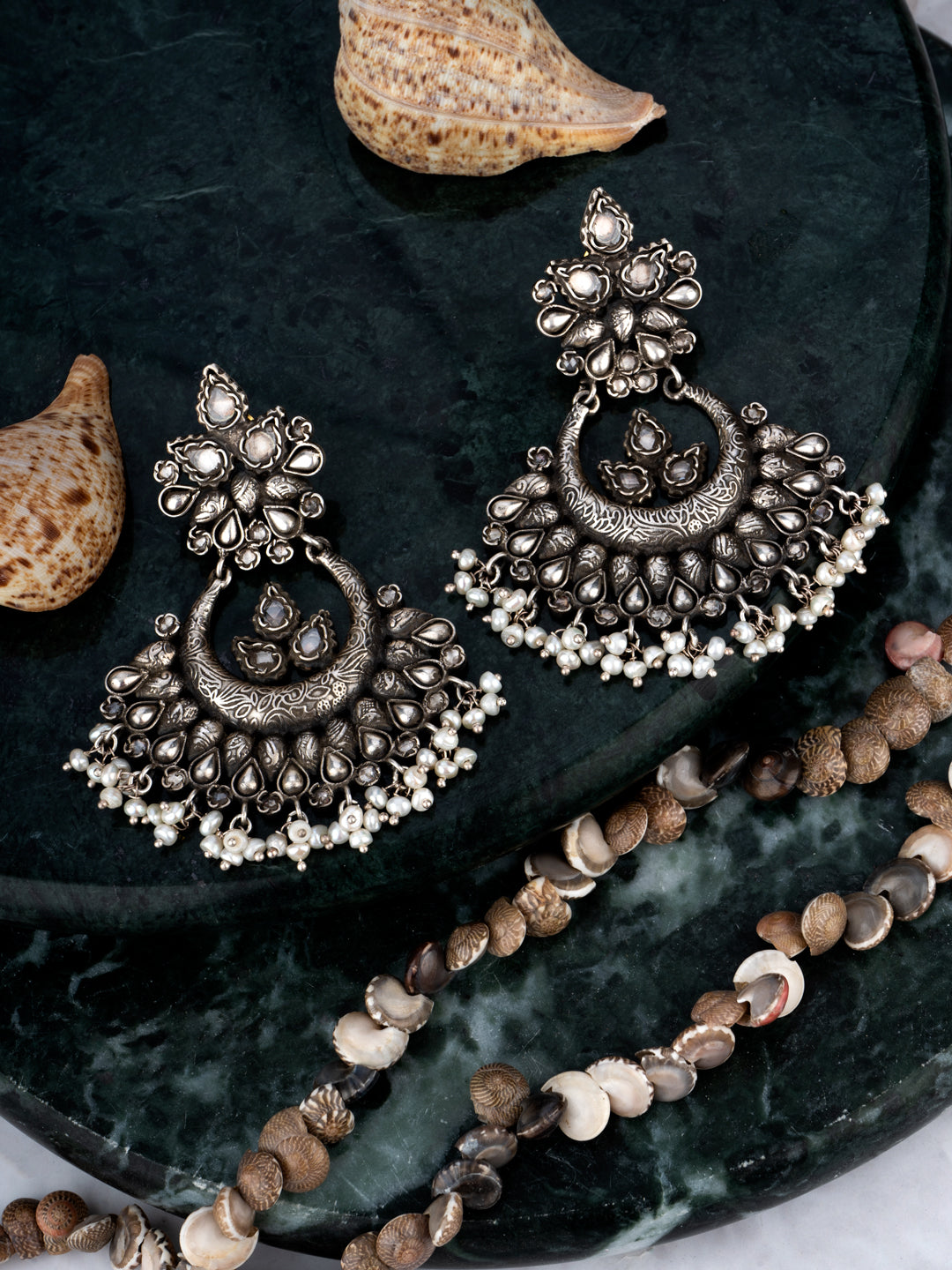 Sanya Malhotra 925 Sterling Silver Checker Earrings view 5