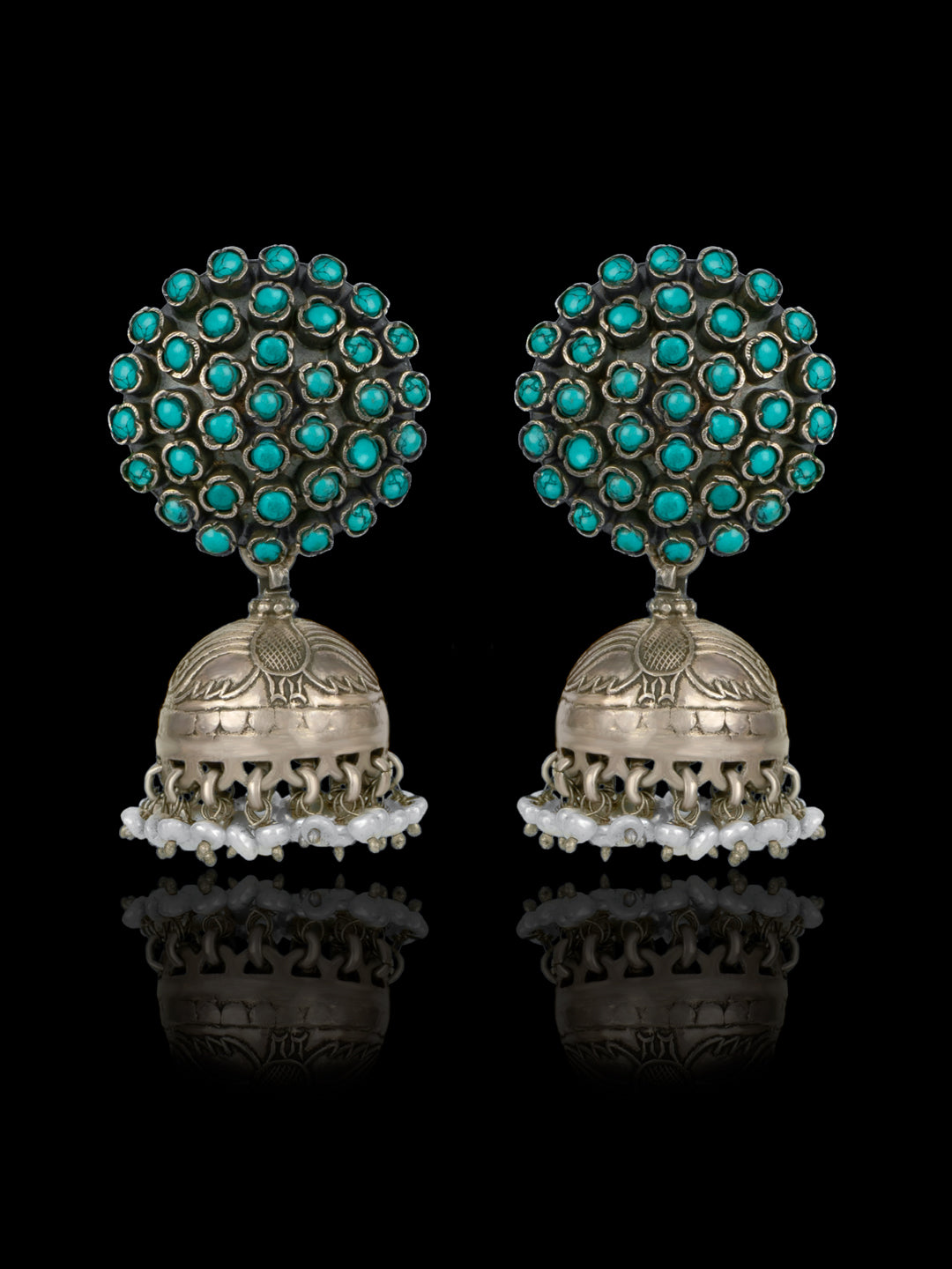 Genelia D'Souza Turquoise Earrings view 2