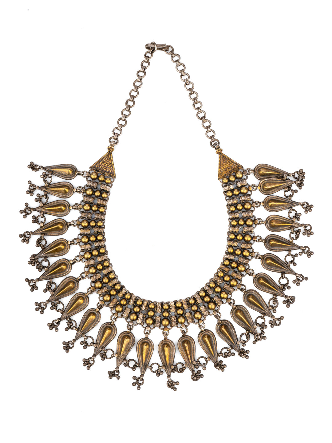 Prajakta Koli (@mostlysane) 925 Sterling Silver Gold Plated Statement Necklace view 6