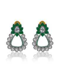NB Signature Floral Kundan Earrings view 1