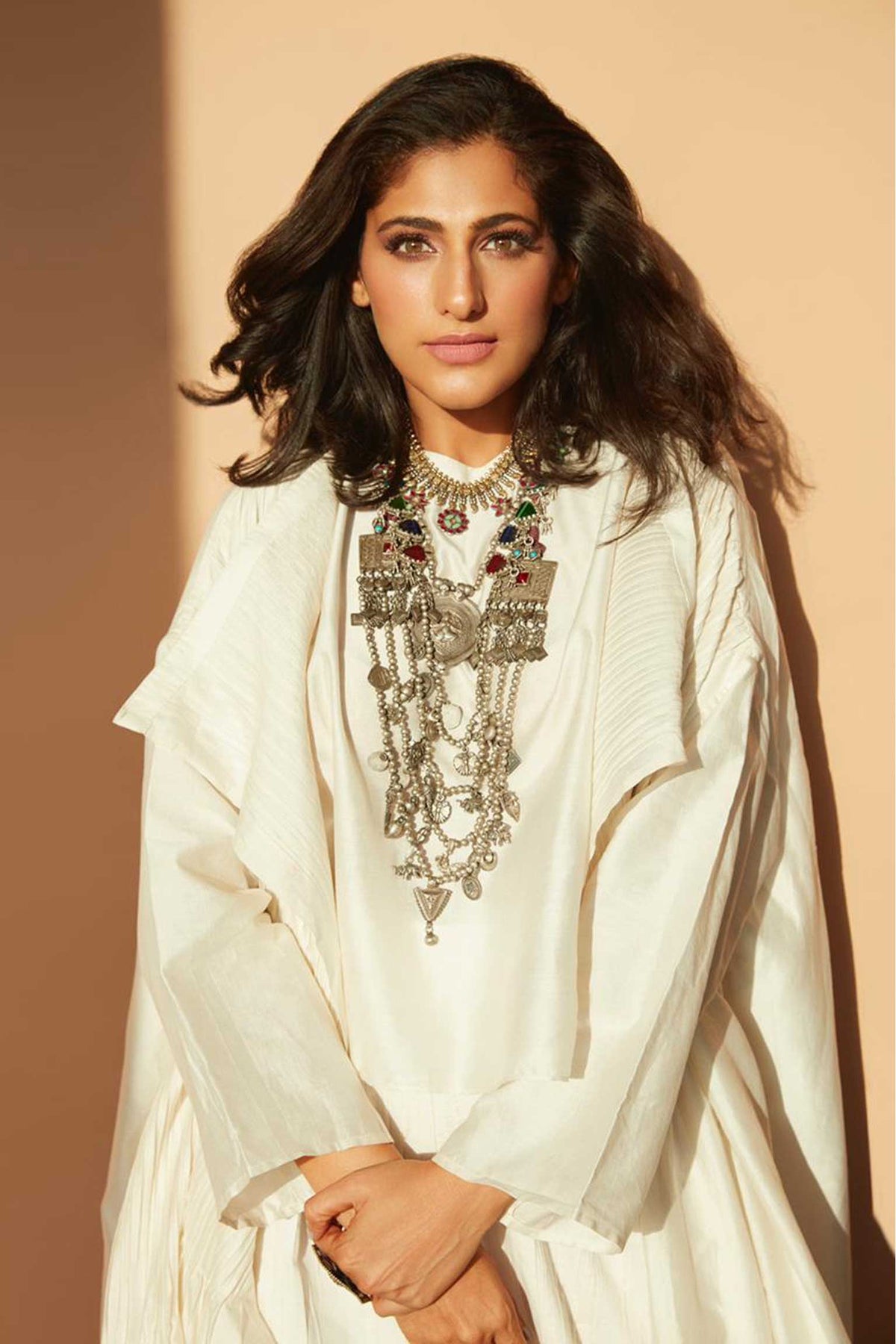 Kubbra Sait in Subhaga collection of Neeta Boochra Jewelry view 2