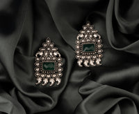 925 Silver Petal Paisley Earrings view 1