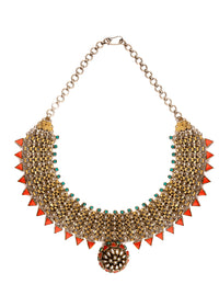 Nushrratt Bharuccha 925 Sterling Silver Two Tone Statement Necklace view 4