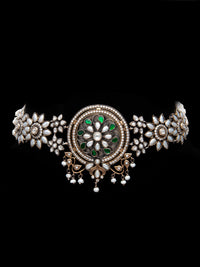 Svarnam Kundan Choker Necklace view 4