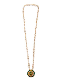 Kundan Pearl Onyx Necklace: A Perfect Blend of Elegance and Style view 4