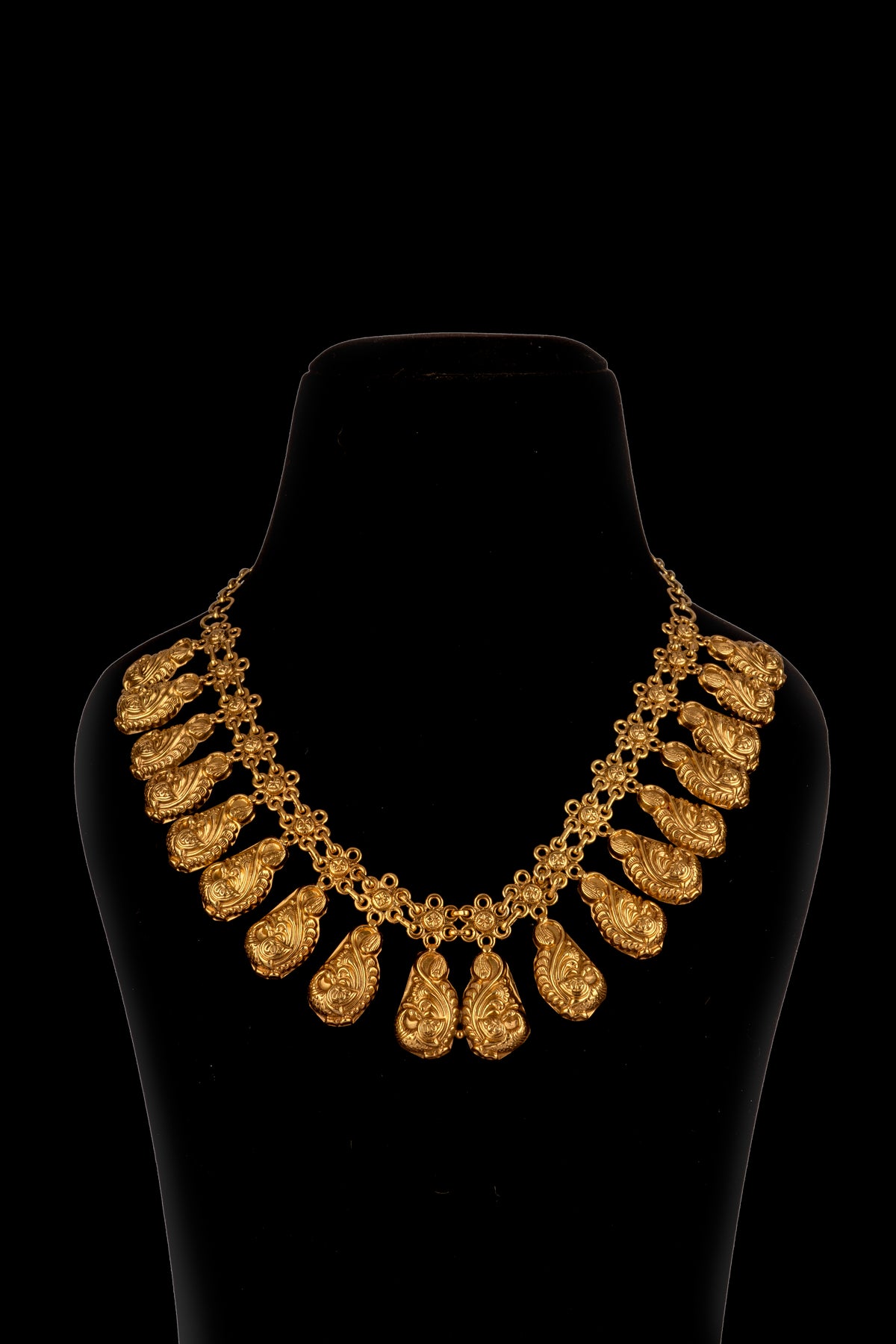 925 Sterling Silver Gold Plated Peacock Motif Necklace view 1