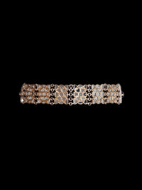 Silver Fine Glass Choker Necklace view 6