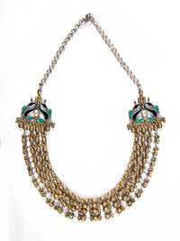 Svarnam Statement Kundan Necklace view 4