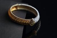 925 Silver Two Tone Rawa Bangle view 5