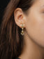 Gold Plated Kundan Earrings with Pearl