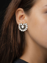 Small Pearl Studs view 3