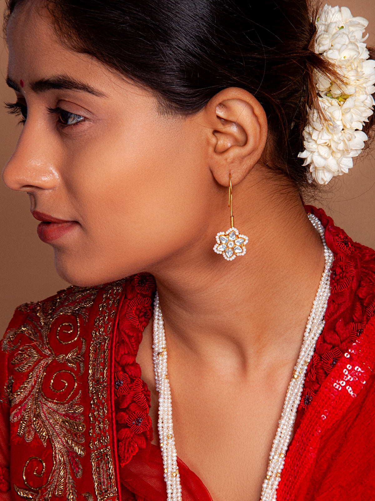 Svarnam Floral Studs view 5
