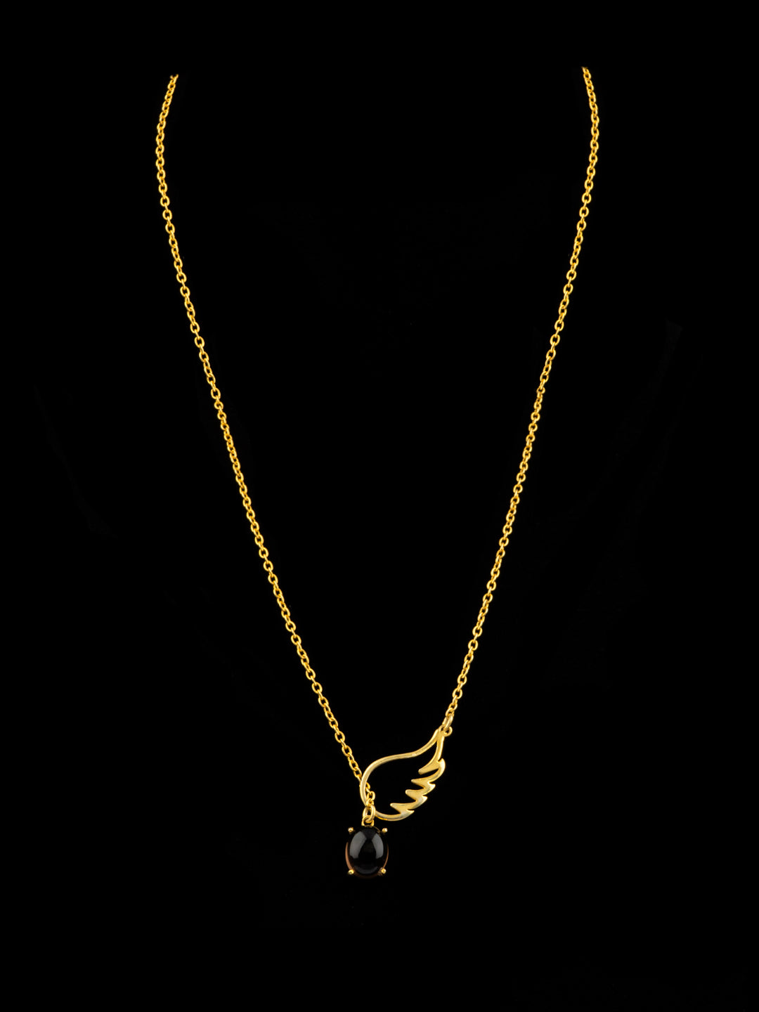 Modern Lightweight Necklace with Black Onyx view 2