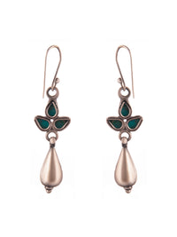 Silver Turquoise Everyday Danglers view 4