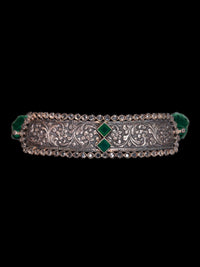 Silver Green Onyx Choker view 5