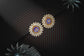 Silver Meenakari Stud Earrings with Checker and Kundan - Neeta Boochra Jewellery