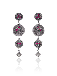 Lightweight Earrings with Kundan Motifs view 1