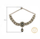 925 Sterling Silver Necklace with Labradorite Stone and Kundan