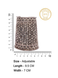 Silver Chitai Big Bangle view 5