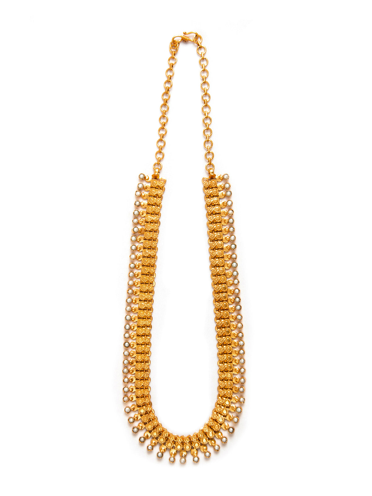 Svarnam Festive Pearl Necklace view 6
