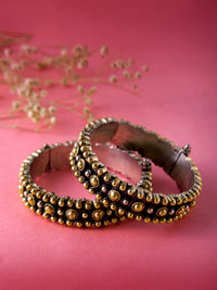 Svarnam Two Tone Bangle view 1