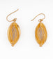 925 Sterling Silver Gold Plated Danglers