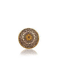 Two Toned Dome Adjustable Ring view 1