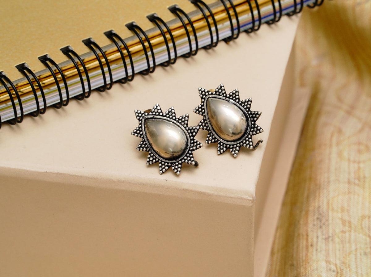925 Silver Rawa Stud Earrings view 2
