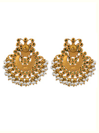 925 Sterling Silver Kundan Chaandbai with Green Onyx and Pearl view 5