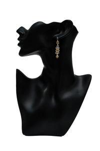 925 Silver Two Tone Danlger Earrings view 4