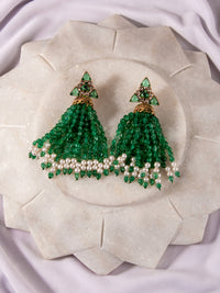Aurora Green Festive Jhumki view 2