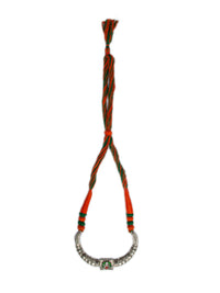 925 Sterling Silver Necklace With Multicolor Kundan view 6