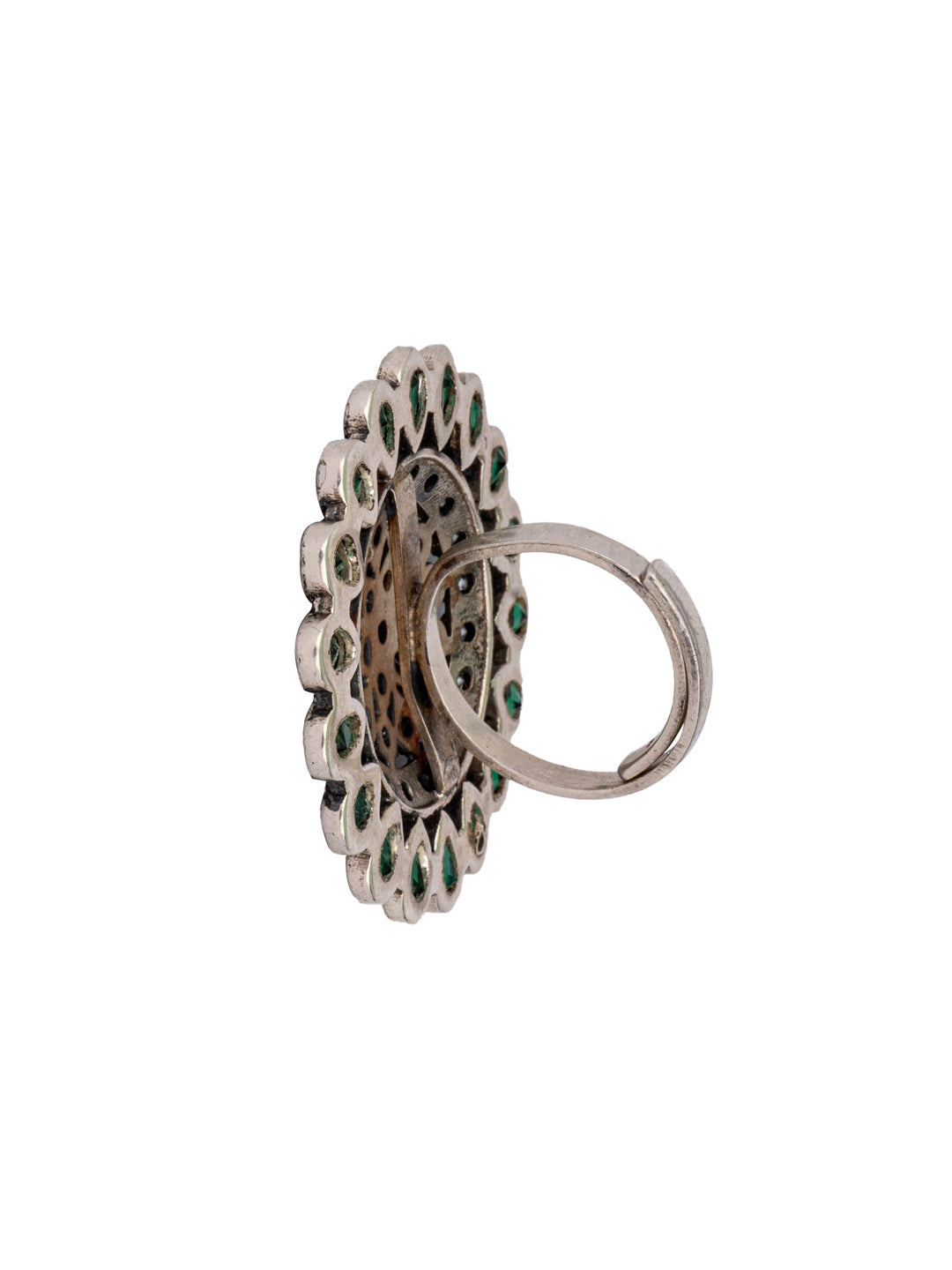 925 Sterling Silver Kundan Ring view 3