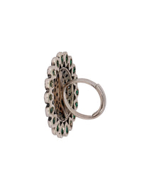 925 Sterling Silver Kundan Ring view 3