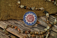 Mythical Blue and Red Meenakari Ring view 4