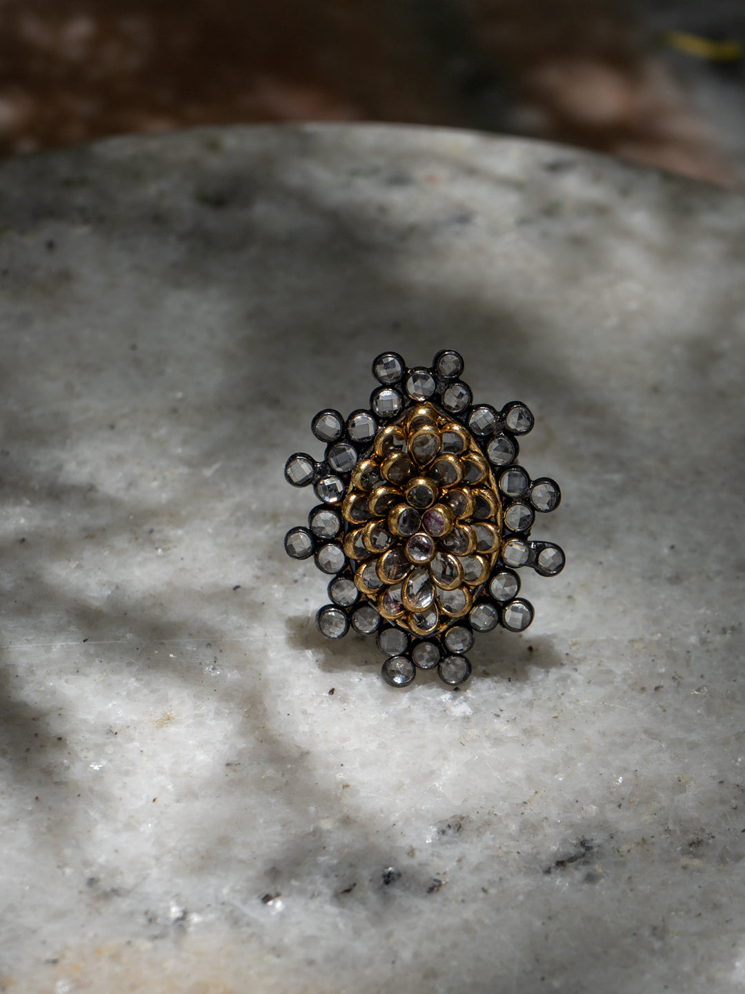 Dual Tone Checker Adjustable Ring view 1