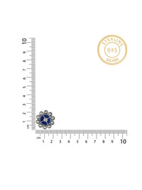 Multicolored Floral Kundan Studs view 3