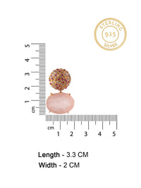 Aurora Rose Quartz Earrings view 5