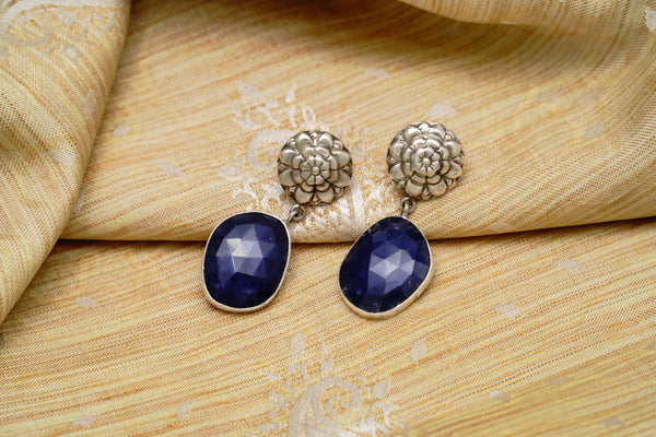 925 Silver Blue Lapis Earrings alternate