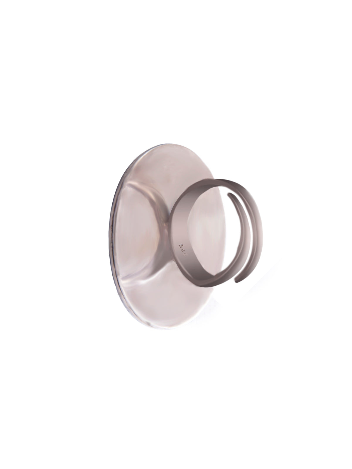 Silver Classic Design Ring view 5