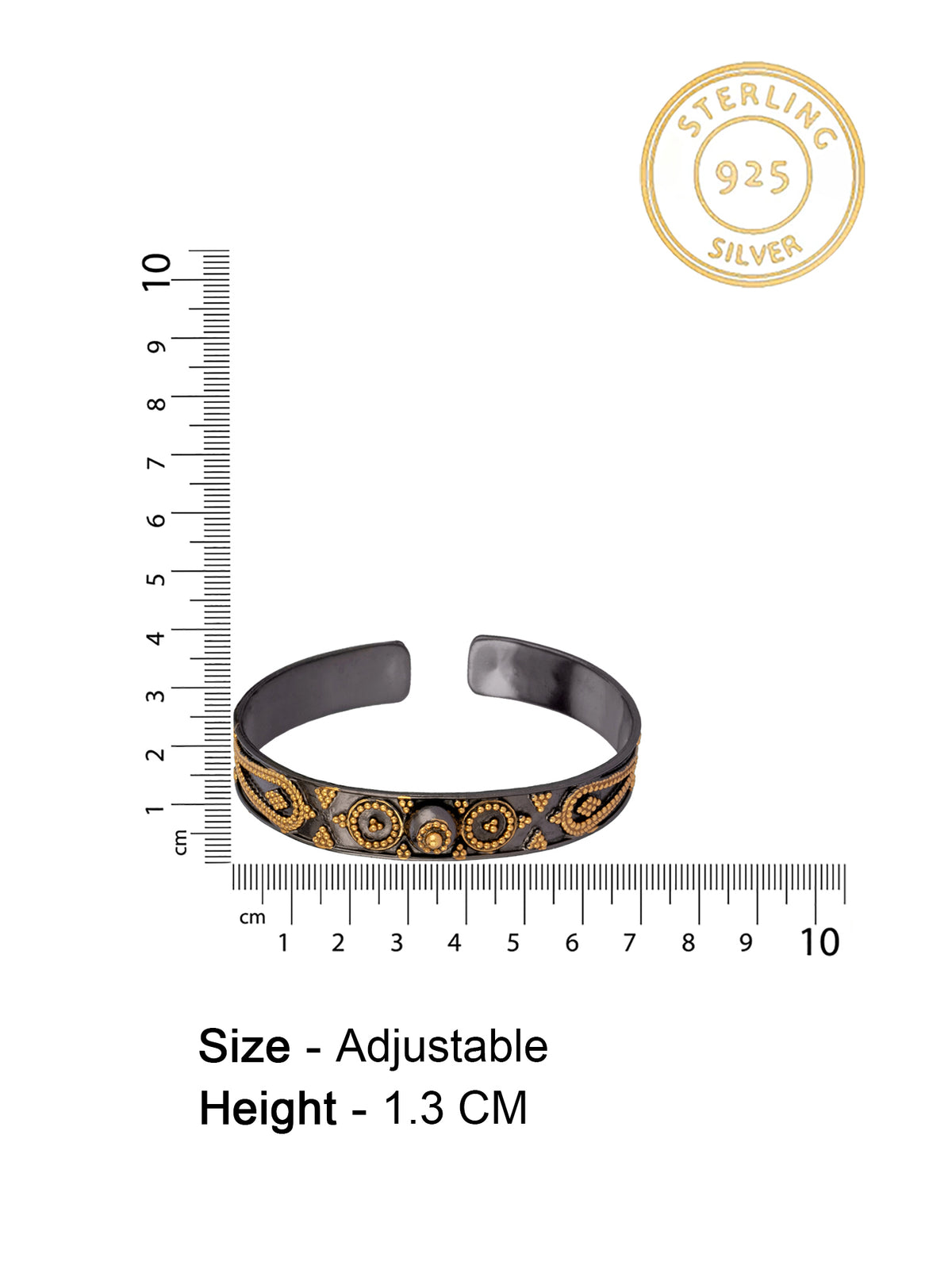 Aurum Noir Cuff view 4