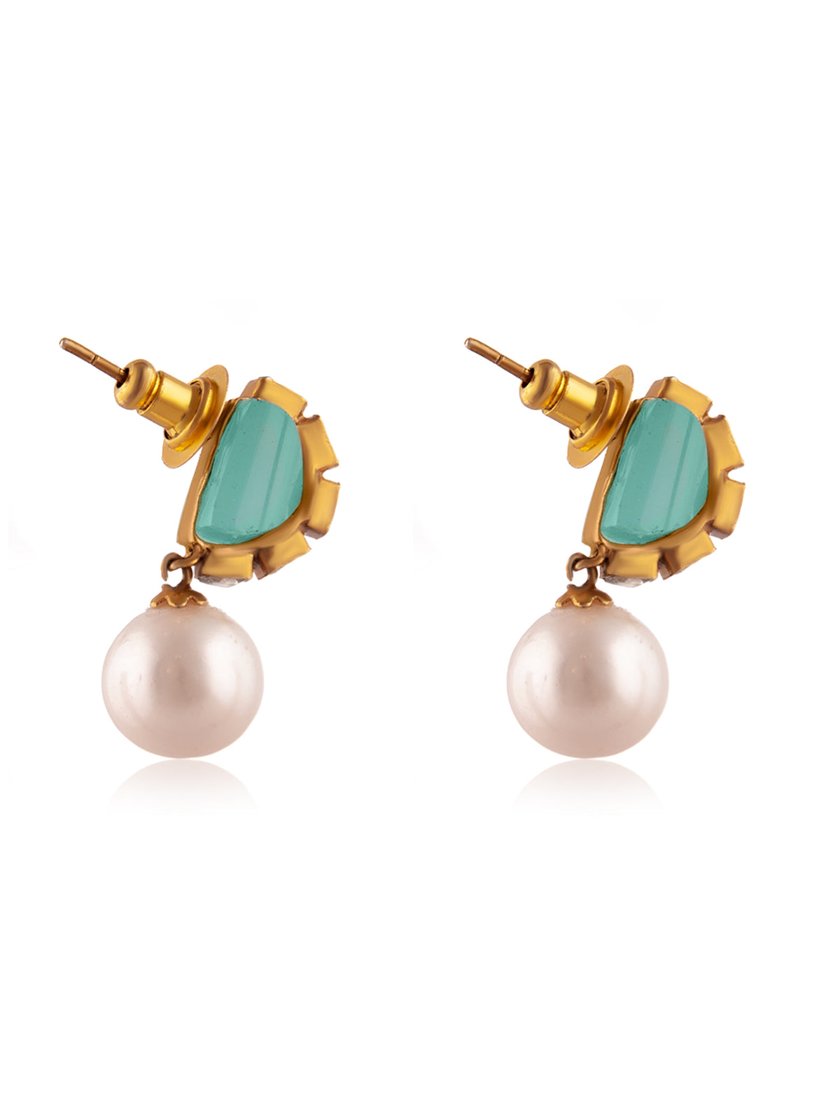 Aurora Blue Chalcedony Drop Earrings view 4