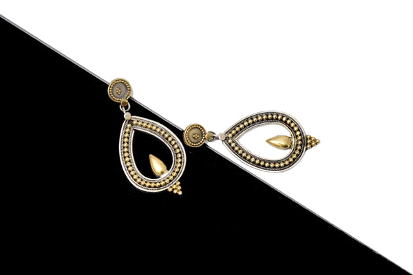 925 Silver Two Tone Earrings alternate