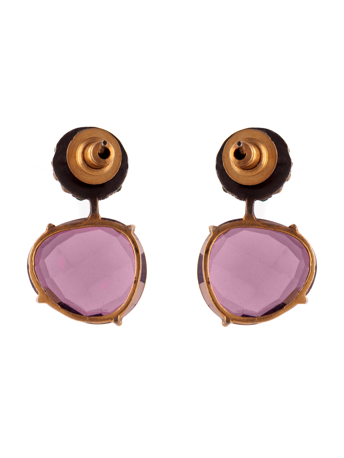 Aurora Amethyst Studs view 5
