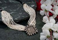 925 Sterling Silver Chitai Necklace with Pearl view 3