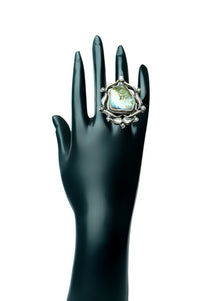 Mother of Pearl 925 Silver Ring view 4