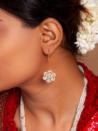 Svarnam Floral Studs view 2