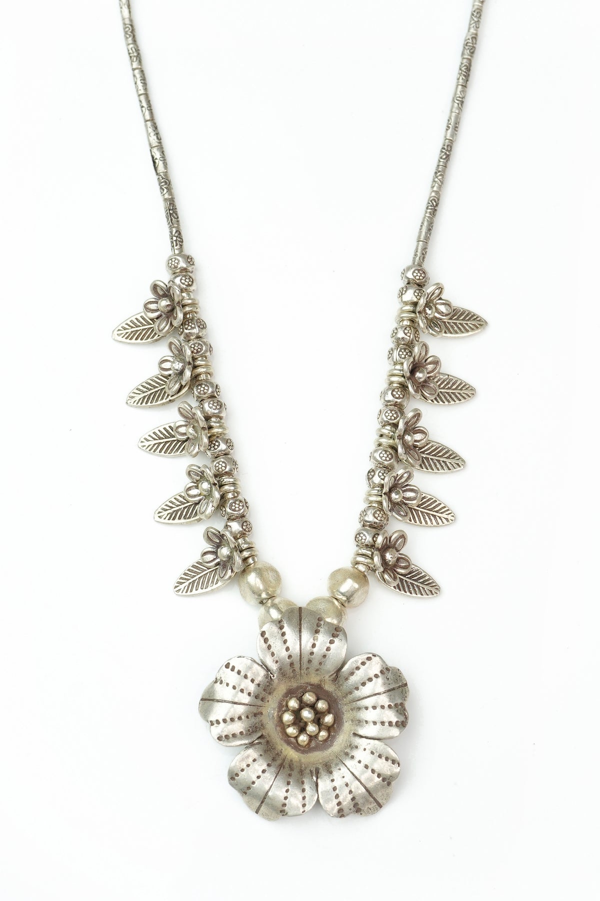 925 Silver Rose Necklace view 1