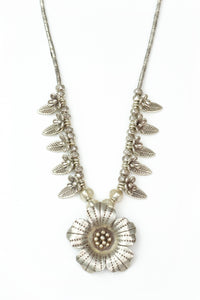 925 Silver Rose Necklace view 1